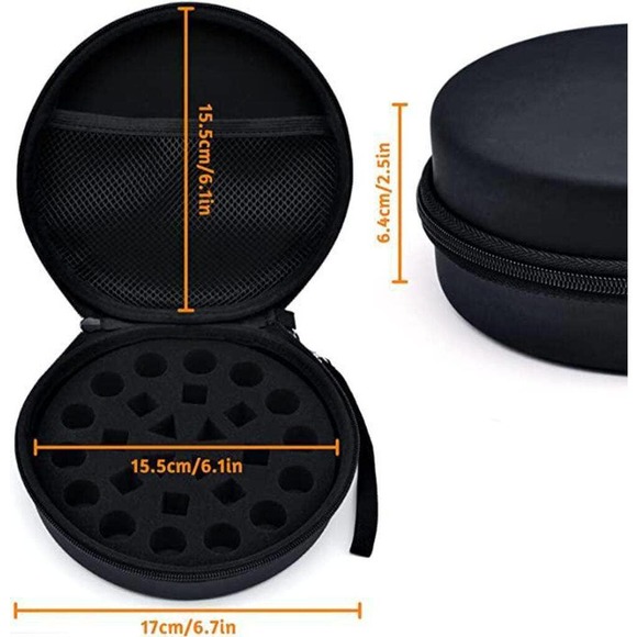 DND Dice case round with handle and removeable - Picture 2 of 7